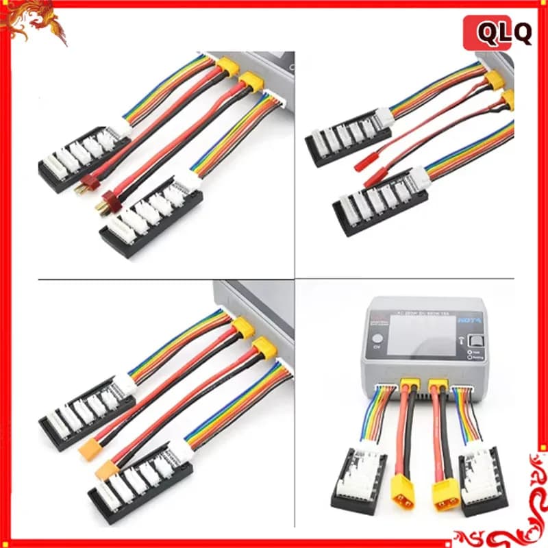 Xt60/Xt30/Jst/Ec5/Trx T-Plug and 2 extension cards 2-6s for Hota D6 D6pro D6 + smart charger