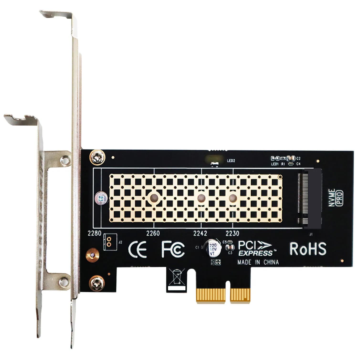Adattatore M.2 PCIe X1 con vite M.2 per M.2 PCIe 4.0/3.0 SSD, PCIe X1/X4/X8/X16 installazione corsia, ma solo larghezza di banda PCIe X1